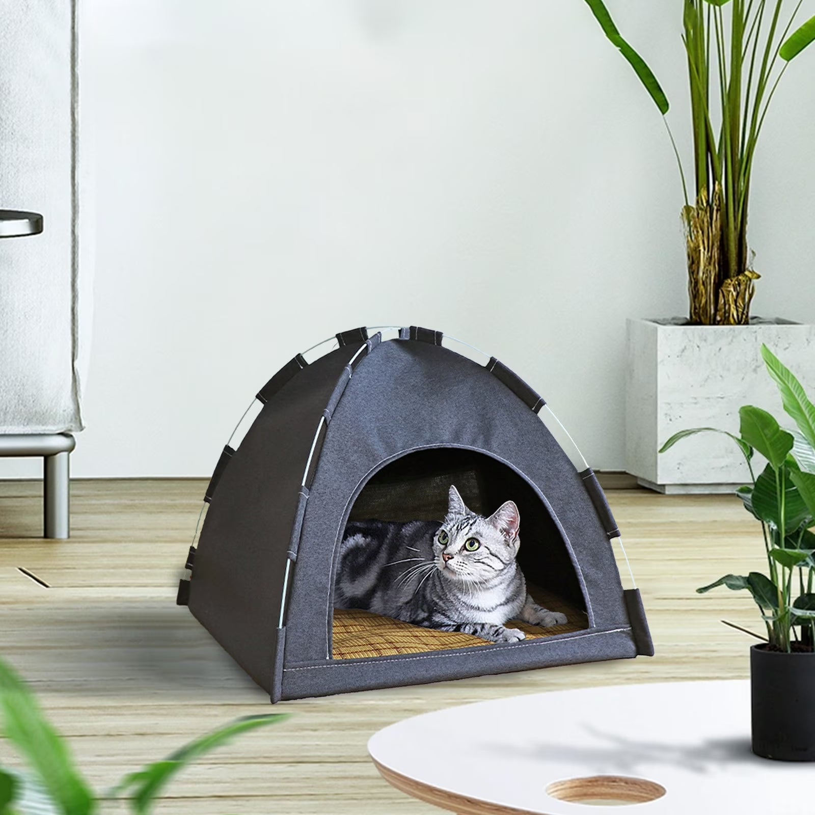 FAMTKT Foldable Pet Tent, Universal Pet Nests for Indoor Cats, Dog Tent, Pet Tent, Portable Cats Tent Bed for Outdoor Cats Cave Cats Houses