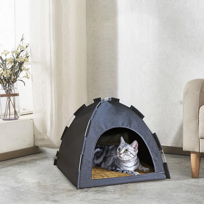 FAMTKT Foldable Pet Tent, Universal Pet Nests for Indoor Cats, Dog Tent, Pet Tent, Portable Cats Tent Bed for Outdoor Cats Cave Cats Houses
