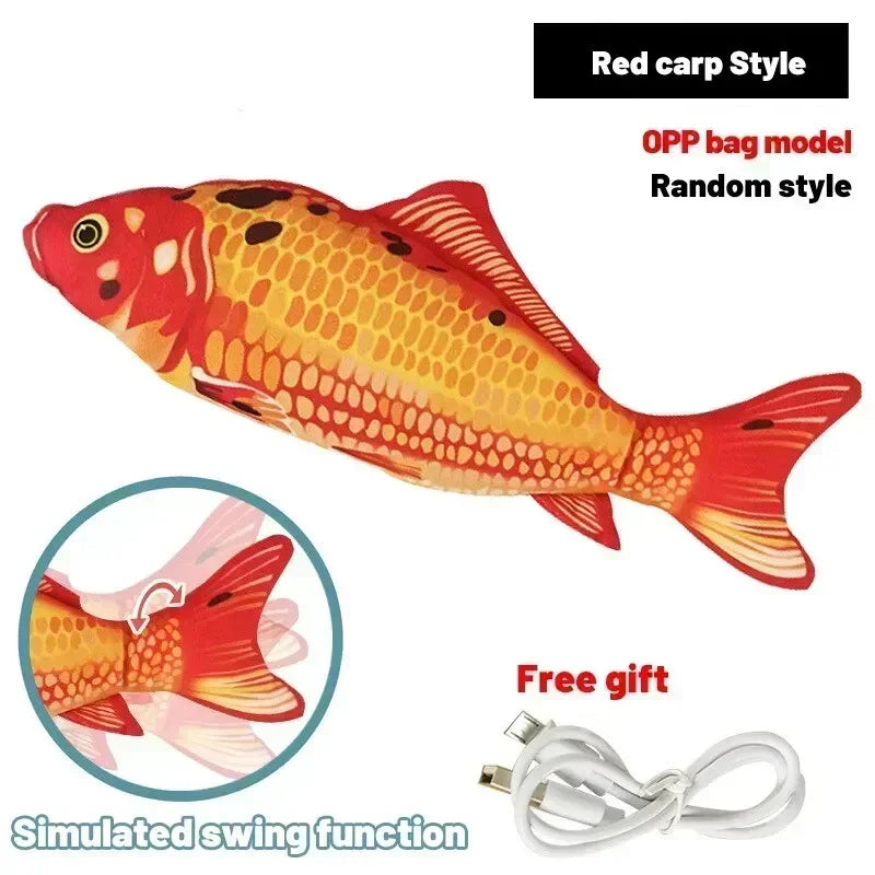 Cats Toy Fish USB Charger Toys for Cats Interactive Electronics Realistic Pet Cats Chew Cats & Dogs Products Home Accessories