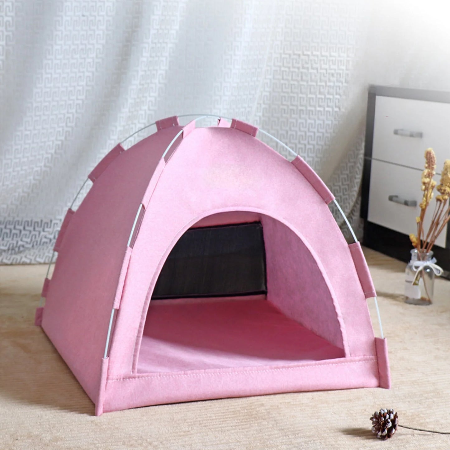 FAMTKT Foldable Pet Tent, Universal Pet Nests for Indoor Cats, Dog Tent, Pet Tent, Portable Cats Tent Bed for Outdoor Cats Cave Cats Houses