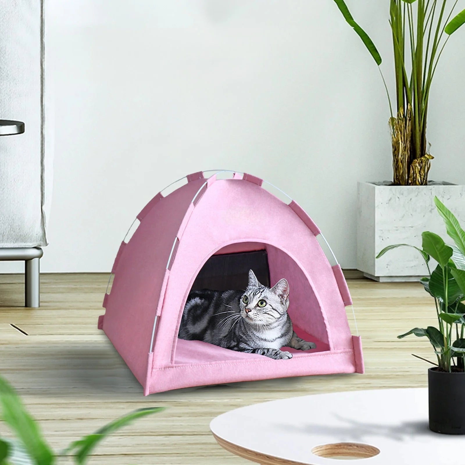 FAMTKT Foldable Pet Tent, Universal Pet Nests for Indoor Cats, Dog Tent, Pet Tent, Portable Cats Tent Bed for Outdoor Cats Cave Cats Houses