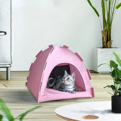 FAMTKT Foldable Pet Tent, Universal Pet Nests for Indoor Cats, Dog Tent, Pet Tent, Portable Cats Tent Bed for Outdoor Cats Cave Cats Houses