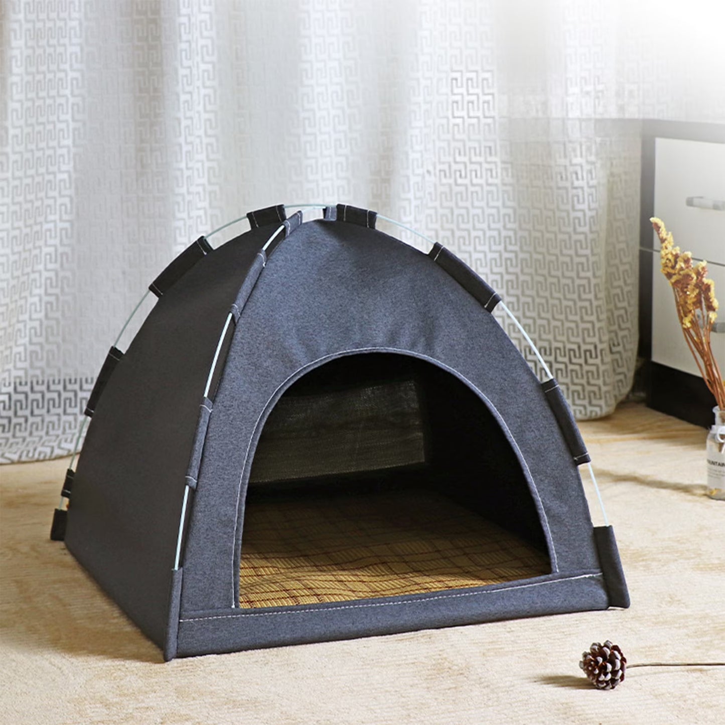 FAMTKT Foldable Pet Tent, Universal Pet Nests for Indoor Cats, Dog Tent, Pet Tent, Portable Cats Tent Bed for Outdoor Cats Cave Cats Houses