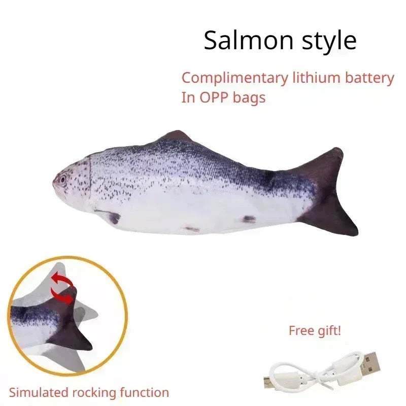 Cats Toy Fish USB Charger Toys for Cats Interactive Electronics Realistic Pet Cats Chew Cats & Dogs Products Home Accessories