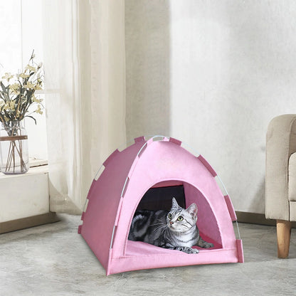 FAMTKT Foldable Pet Tent, Universal Pet Nests for Indoor Cats, Dog Tent, Pet Tent, Portable Cats Tent Bed for Outdoor Cats Cave Cats Houses